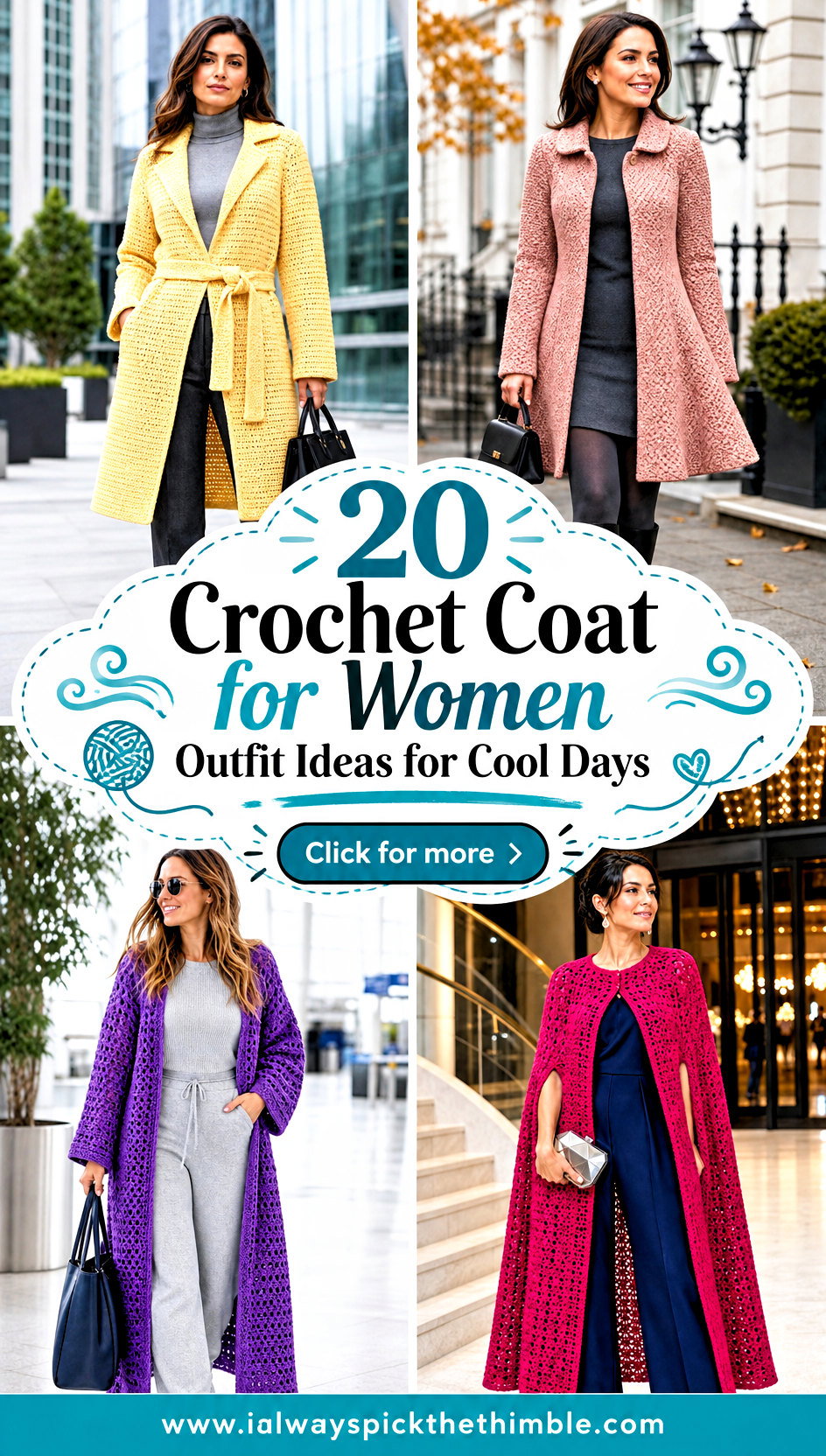20 Crochet Coat for Women Outfit Ideas for Cool Days - 20 Crochet Coat for Women Outfit Ideas for Cool Days