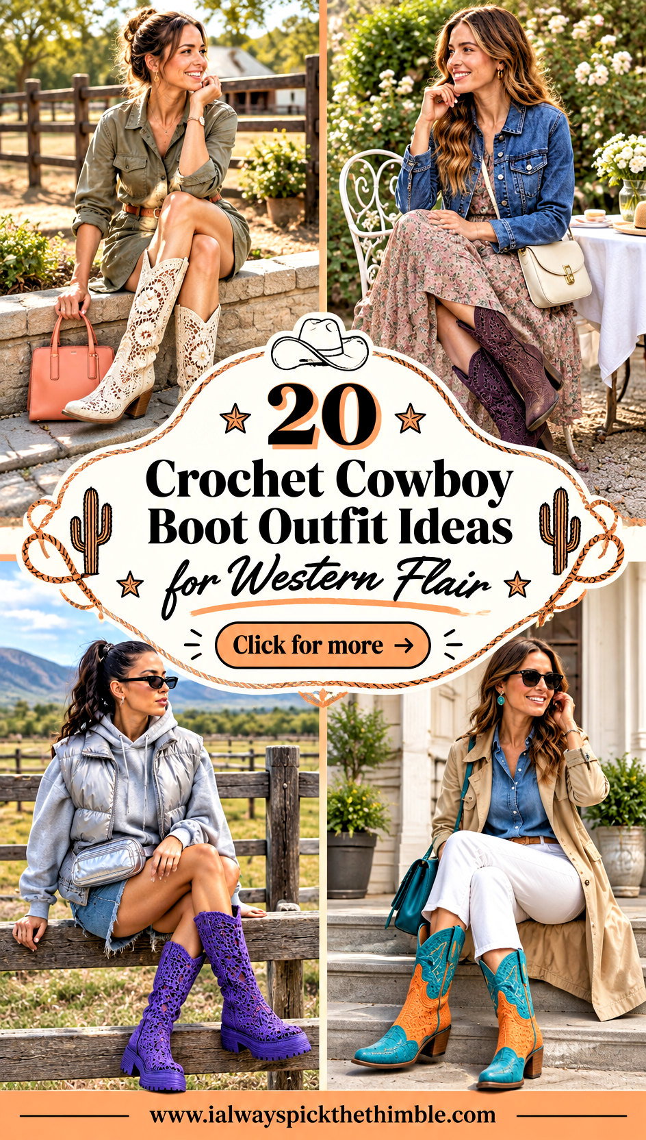 20 Crochet Cowboy Boot Outfit Ideas for Western Flair - 20 Crochet Cowboy Boot Outfit Ideas for Western Flair