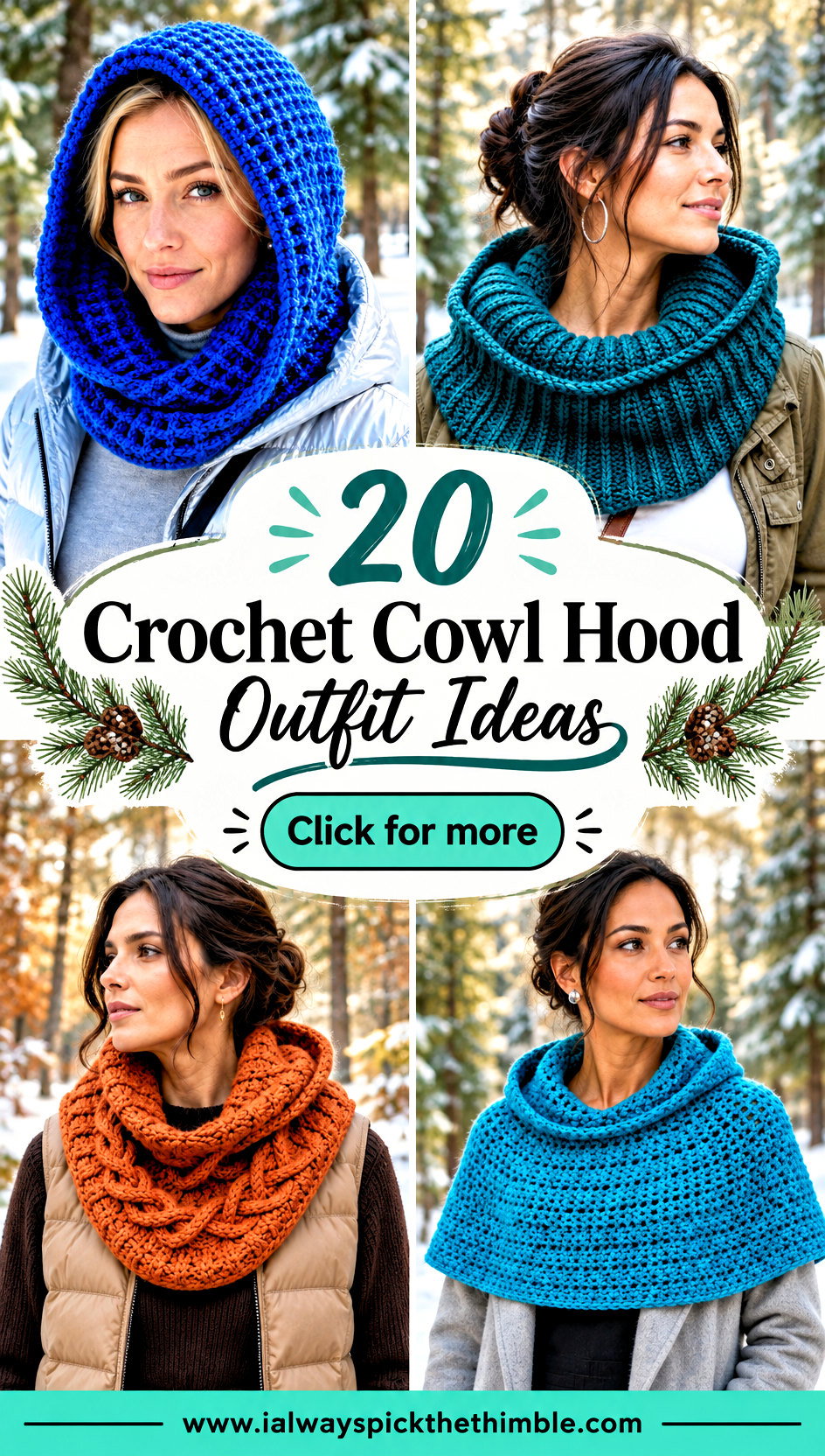 20 Crochet Cowl Hood Outfit Ideas for Cozy Outdoor Looks - 20 Crochet Cowl Hood Outfit Ideas for Cozy Outdoor Looks