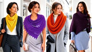 20 Crochet Cowl Shawl Outfit Ideas for Soft Winter Style