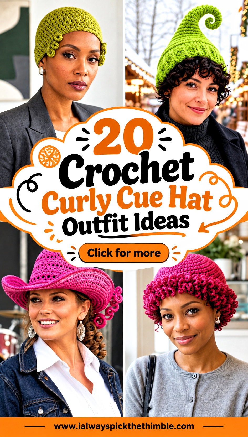 20 Crochet Curly Cue Hat Outfit Ideas for Playful Layers - 20 Crochet Curly Cue Hat Outfit Ideas for Playful Layers