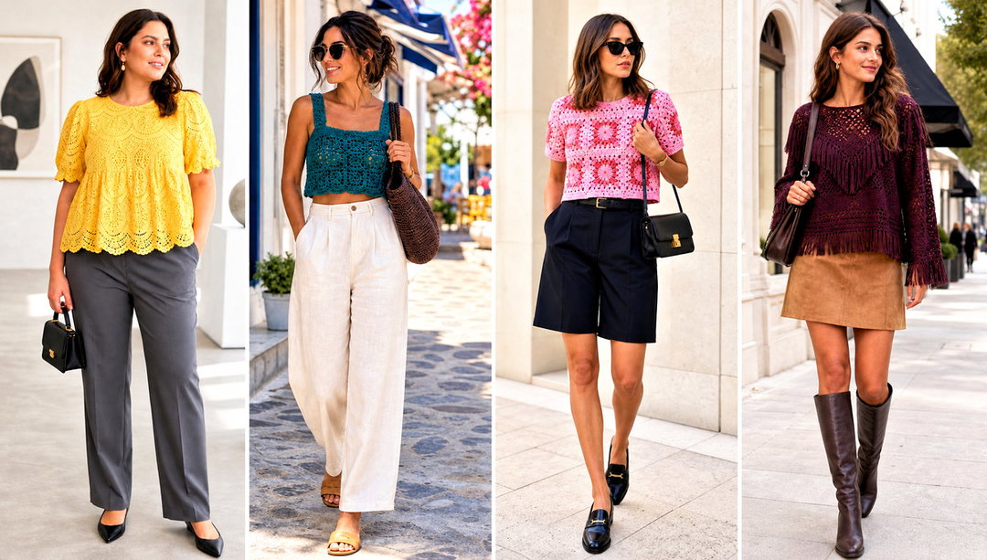 20 Crochet Delilah Top Outfit Ideas for Relaxed Summer Days