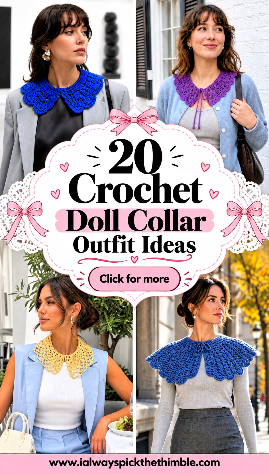20 Crochet Doll Collar Outfit Ideas for Vintage Doll Style - 20 Crochet Doll Collar Outfit Ideas for Vintage Doll Style