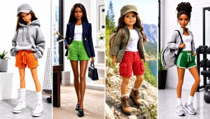 20 Crochet Doll Shorts Outfit Ideas for Summer Doll Styling
