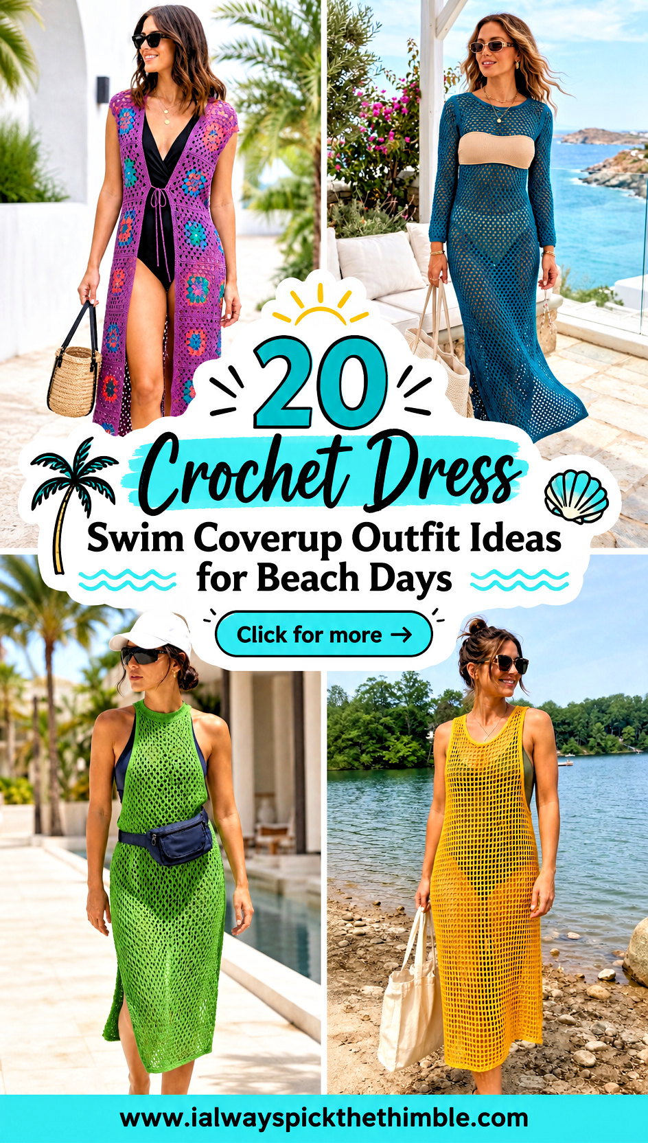 20 Crochet Dress Swim Coverup Outfit Ideas for Beach Days - 20 Crochet Dress Swim Coverup Outfit Ideas for Beach Days