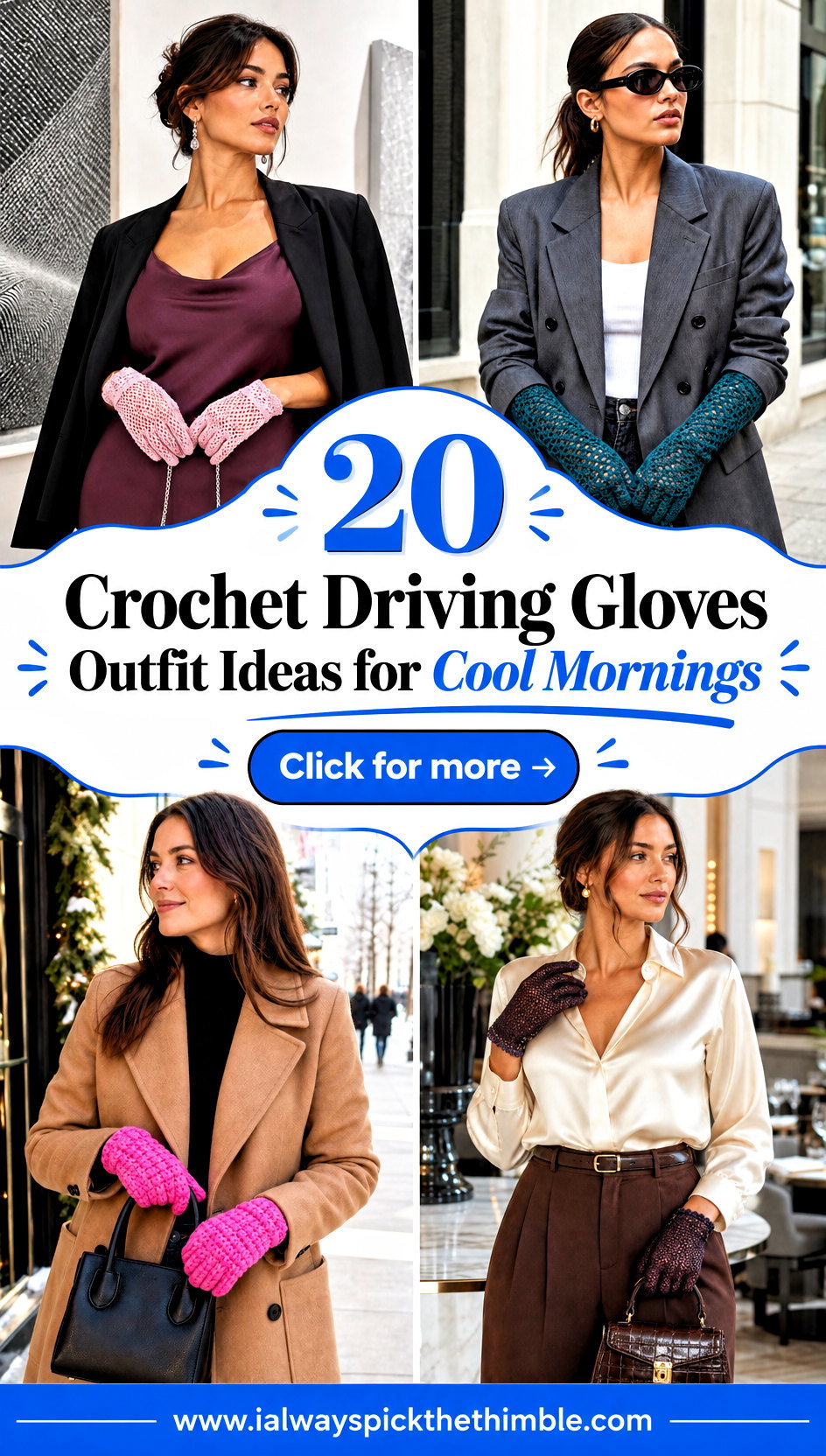 20 Crochet Driving Gloves Outfit Ideas for Cool Mornings - 20 Crochet Driving Gloves Outfit Ideas for Cool Mornings