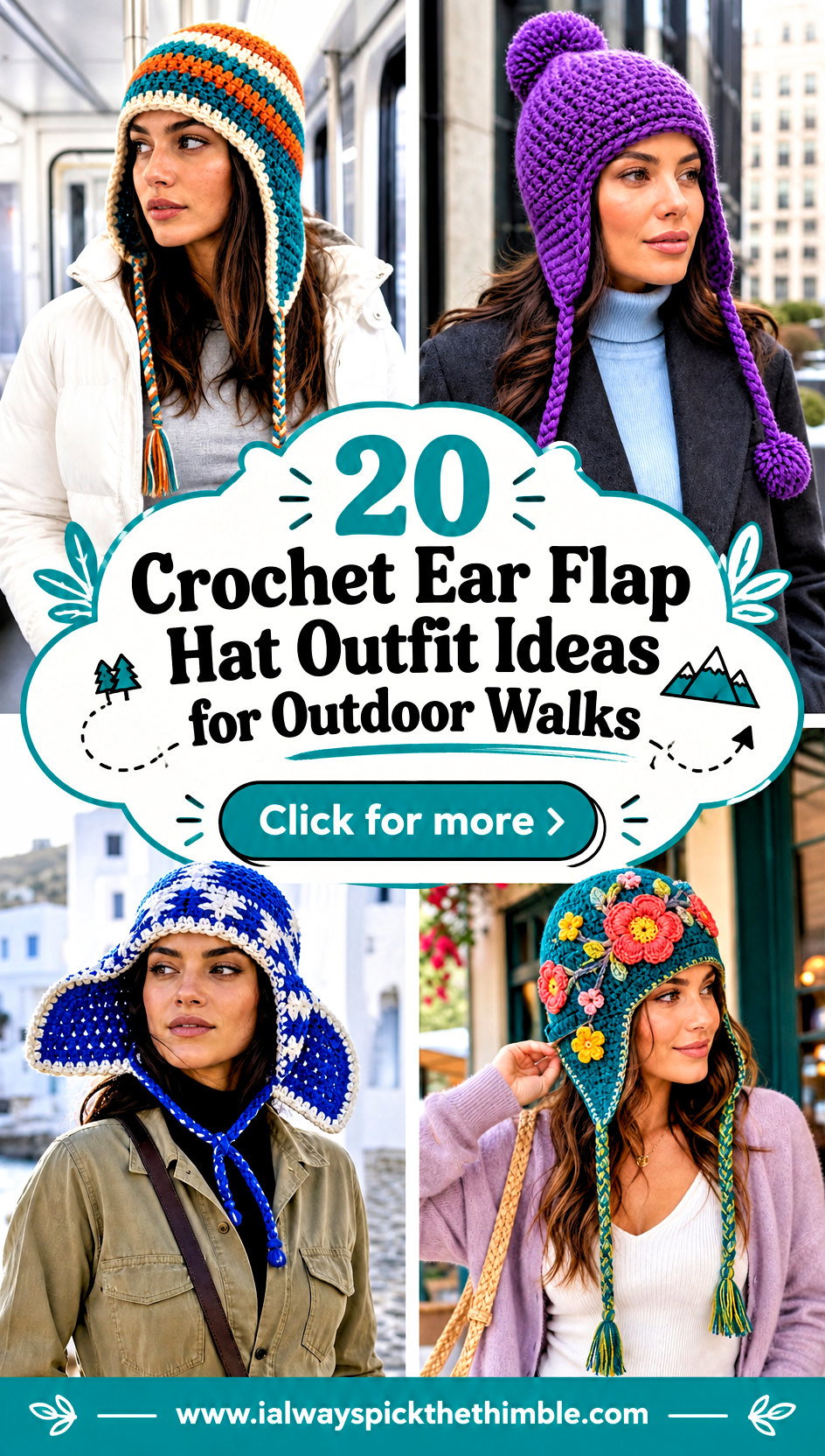 20 Crochet Ear Flap Hat Outfit Ideas for Outdoor Walks - 20 Crochet Ear Flap Hat Outfit Ideas for Outdoor Walks