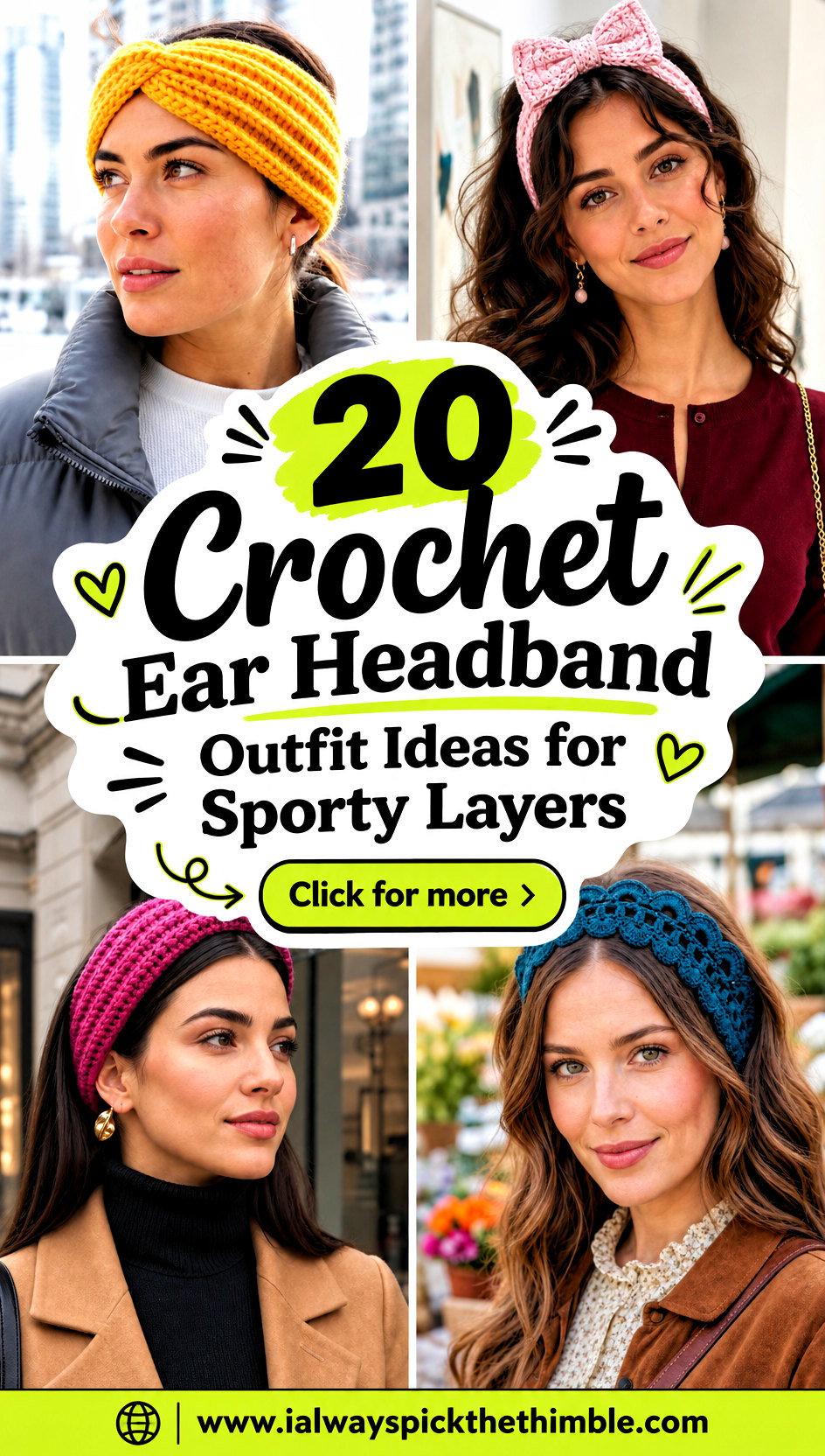 20 Crochet Ear Headband Outfit Ideas for Sporty Layers - 20 Crochet Ear Headband Outfit Ideas for Sporty Layers