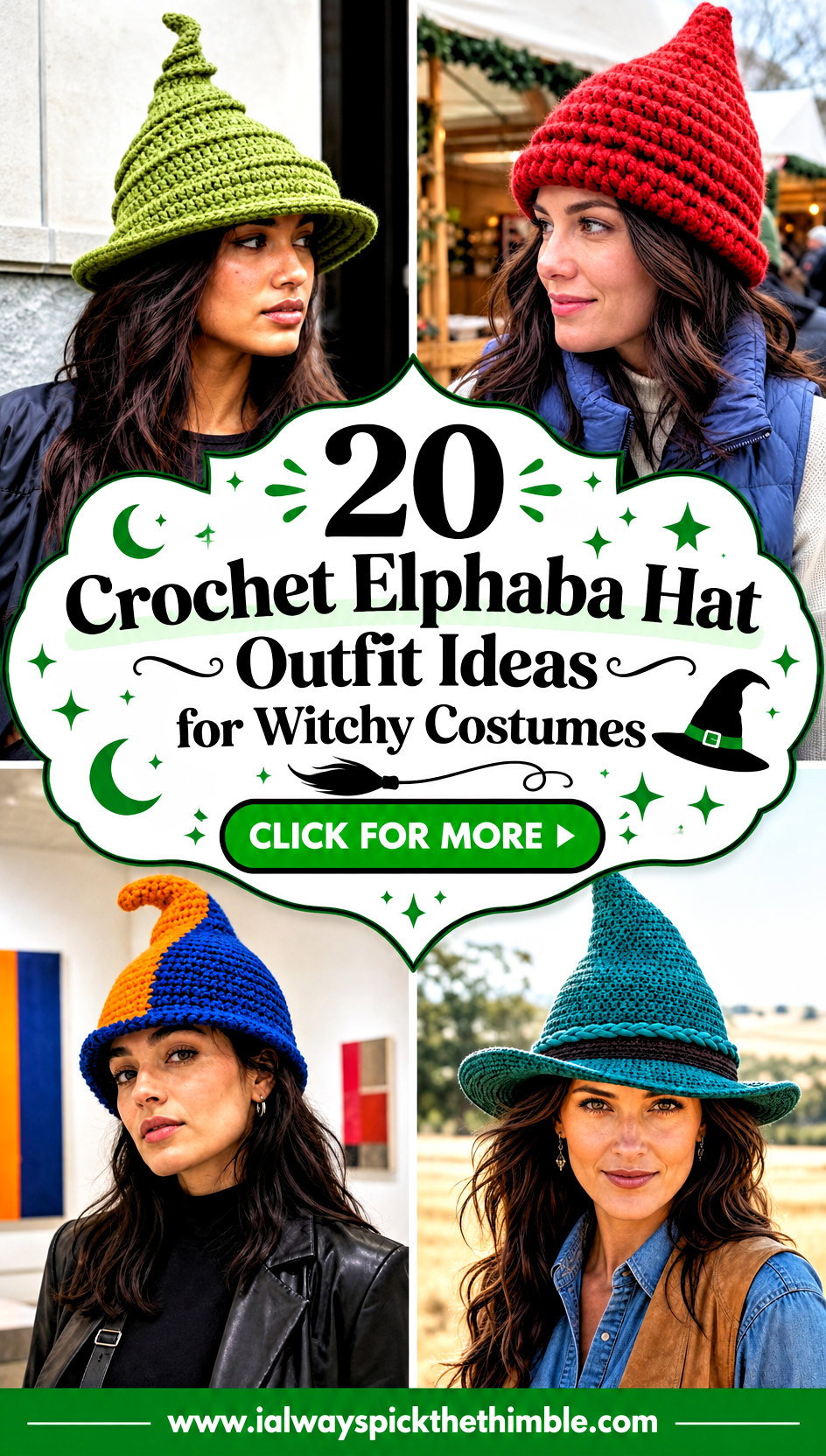 20 Crochet Elphaba Hat Outfit Ideas for Witchy Costumes - 20 Crochet Elphaba Hat Outfit Ideas for Witchy Costumes