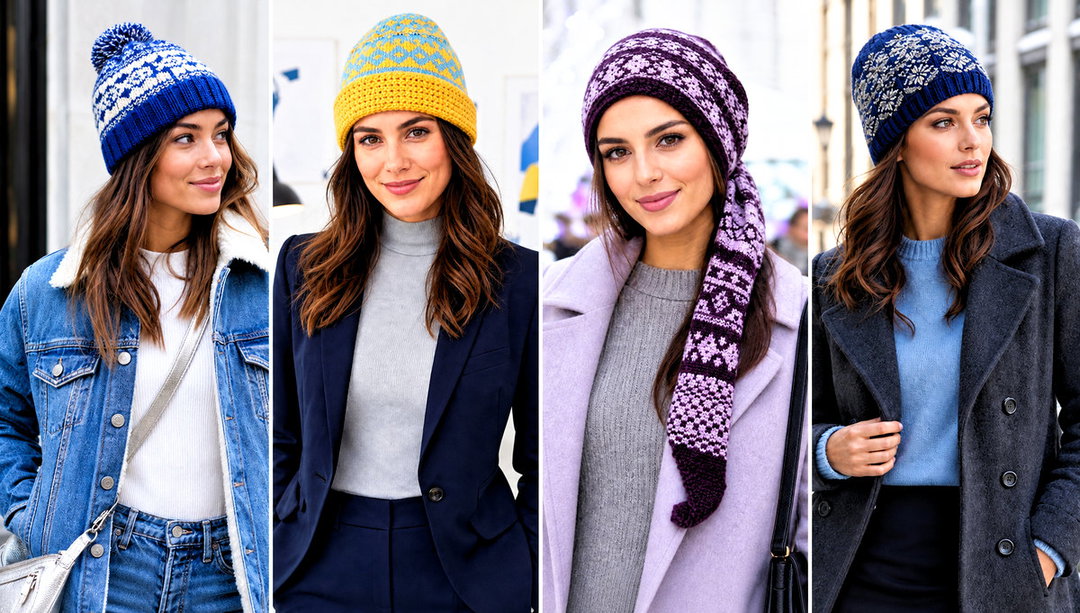 20 Crochet Fair Isle Hat Outfit Ideas for Winter Walks