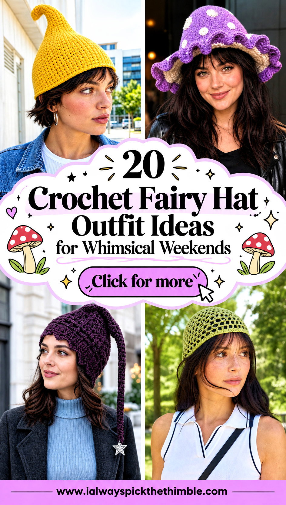 20 Crochet Fairy Hat Outfit Ideas for Whimsical Weekends - 20 Crochet Fairy Hat Outfit Ideas for Whimsical Weekends