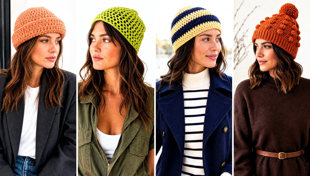 20 Crochet Fall Beanie Outfit Ideas for Crisp Fall Days