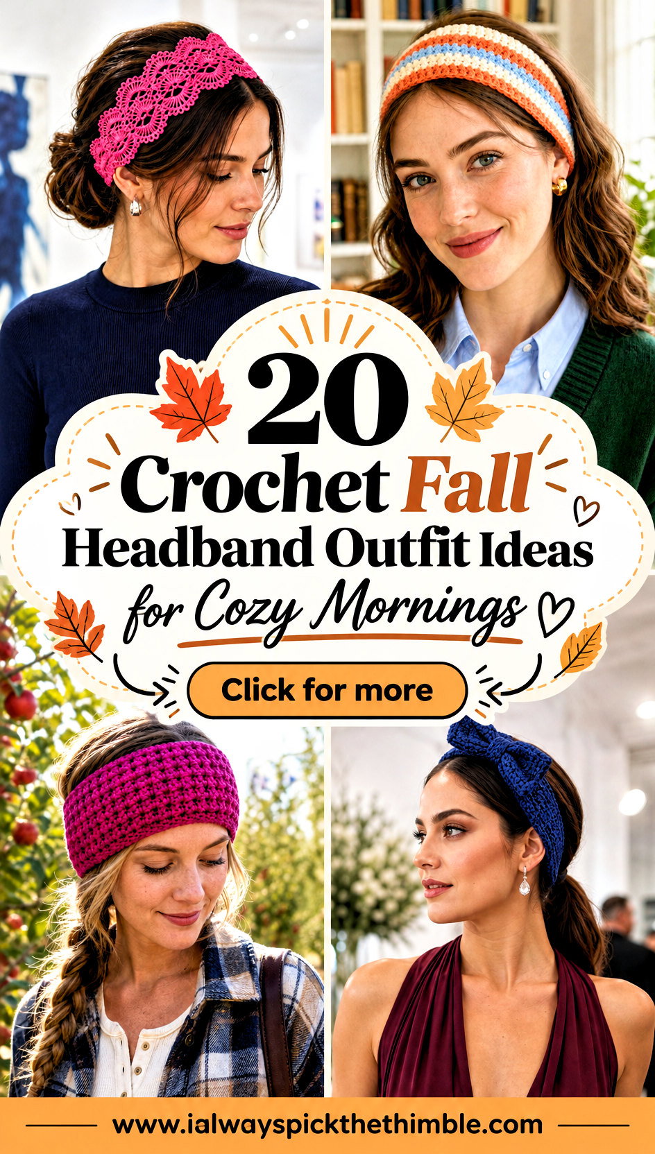 20 Crochet Fall Headband Outfit Ideas for Cozy Mornings - 20 Crochet Fall Headband Outfit Ideas for Cozy Mornings