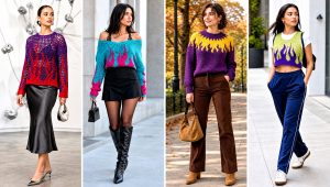 20 Crochet Fire Sweater Outfit Ideas for Bold Streetwear
