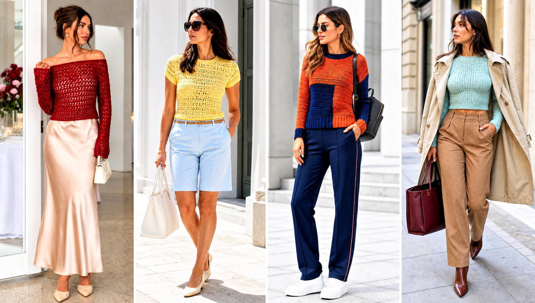 20 Crochet Fitted Sweater Outfit Ideas for Everyday Wear