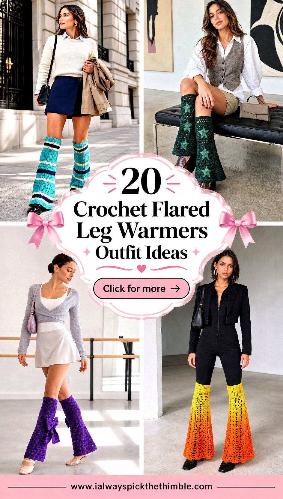 20 Crochet Flared Leg Warmers Outfit Ideas for Balletcore - 20 Crochet Flared Leg Warmers Outfit Ideas for Balletcore