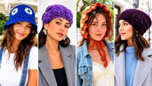 20 Crochet Flower Hat Outfit Ideas for Casual Summer Style