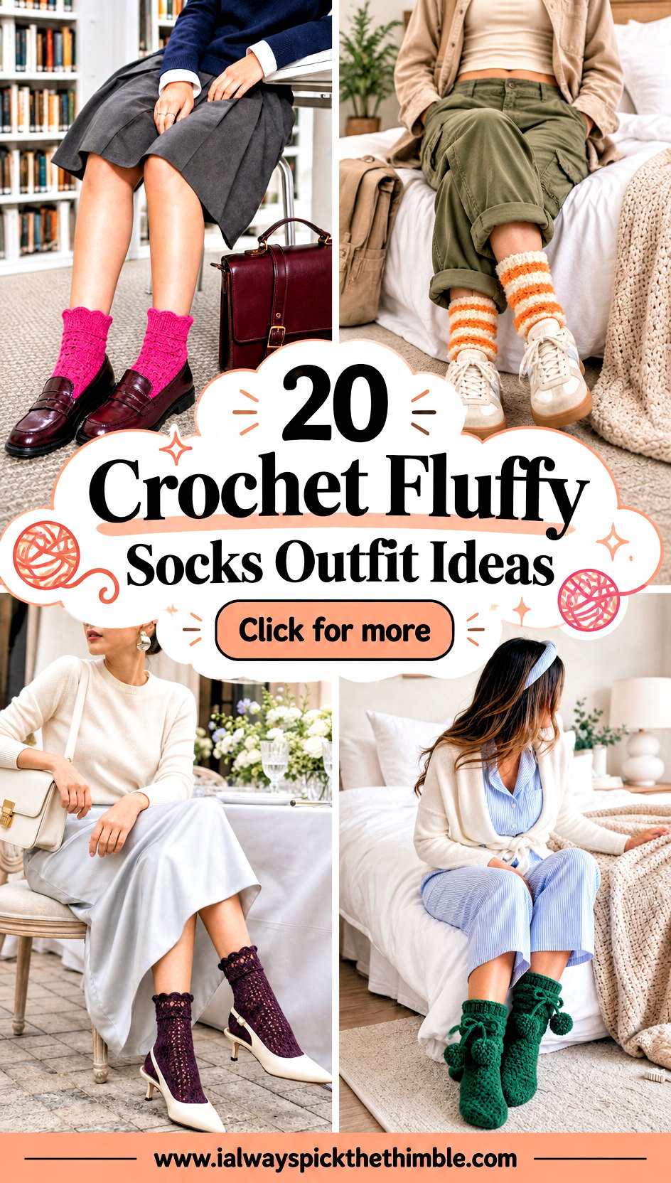 20 Crochet Fluffy Socks Outfit Ideas for Cozy Nights In - 20 Crochet Fluffy Socks Outfit Ideas for Cozy Nights In
