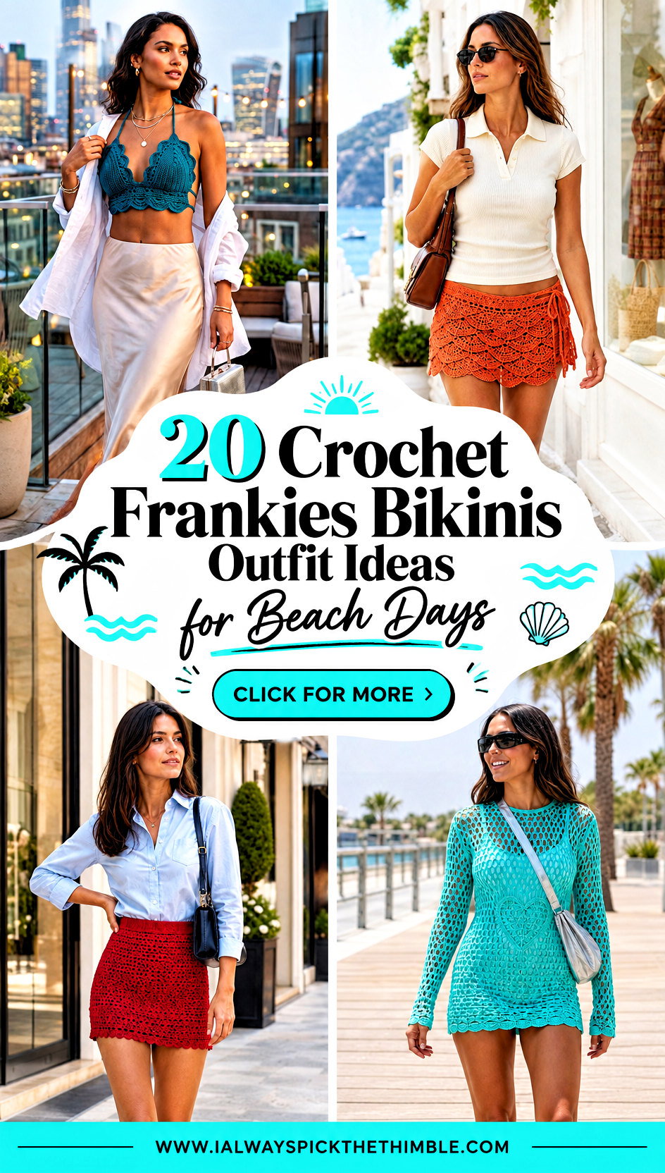 20 Crochet Frankies Bikinis Outfit Ideas for Beach Days - 20 Crochet Frankies Bikinis Outfit Ideas for Beach Days