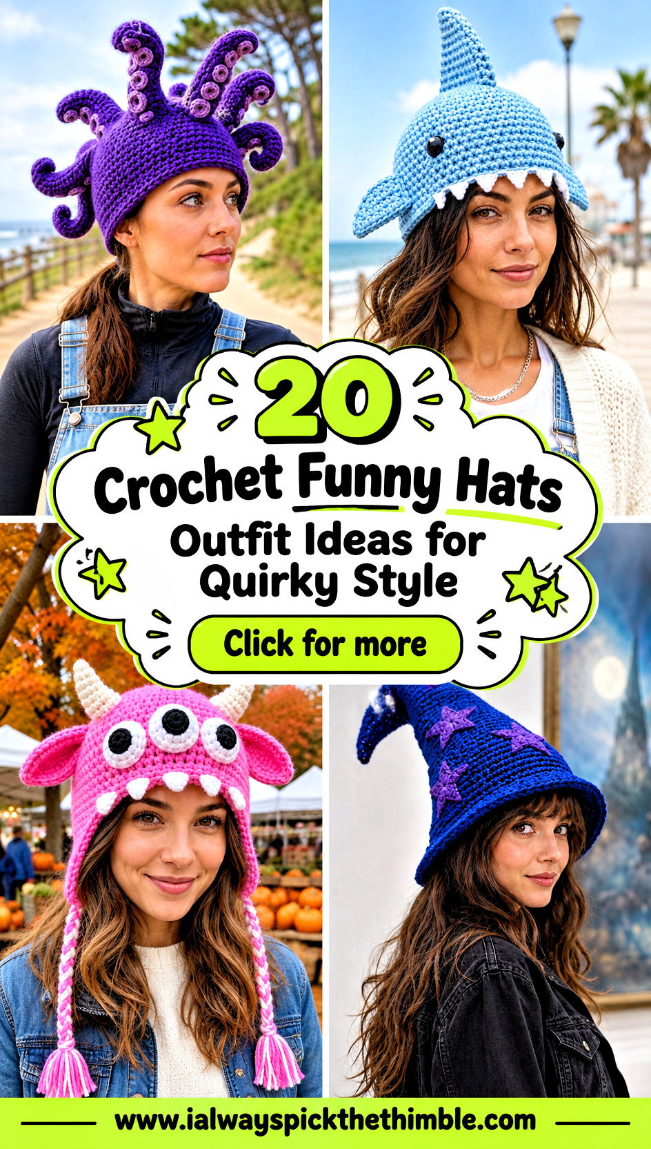 20 Crochet Funny Hats Outfit Ideas for Quirky Style - 20 Crochet Funny Hats Outfit Ideas for Quirky Style