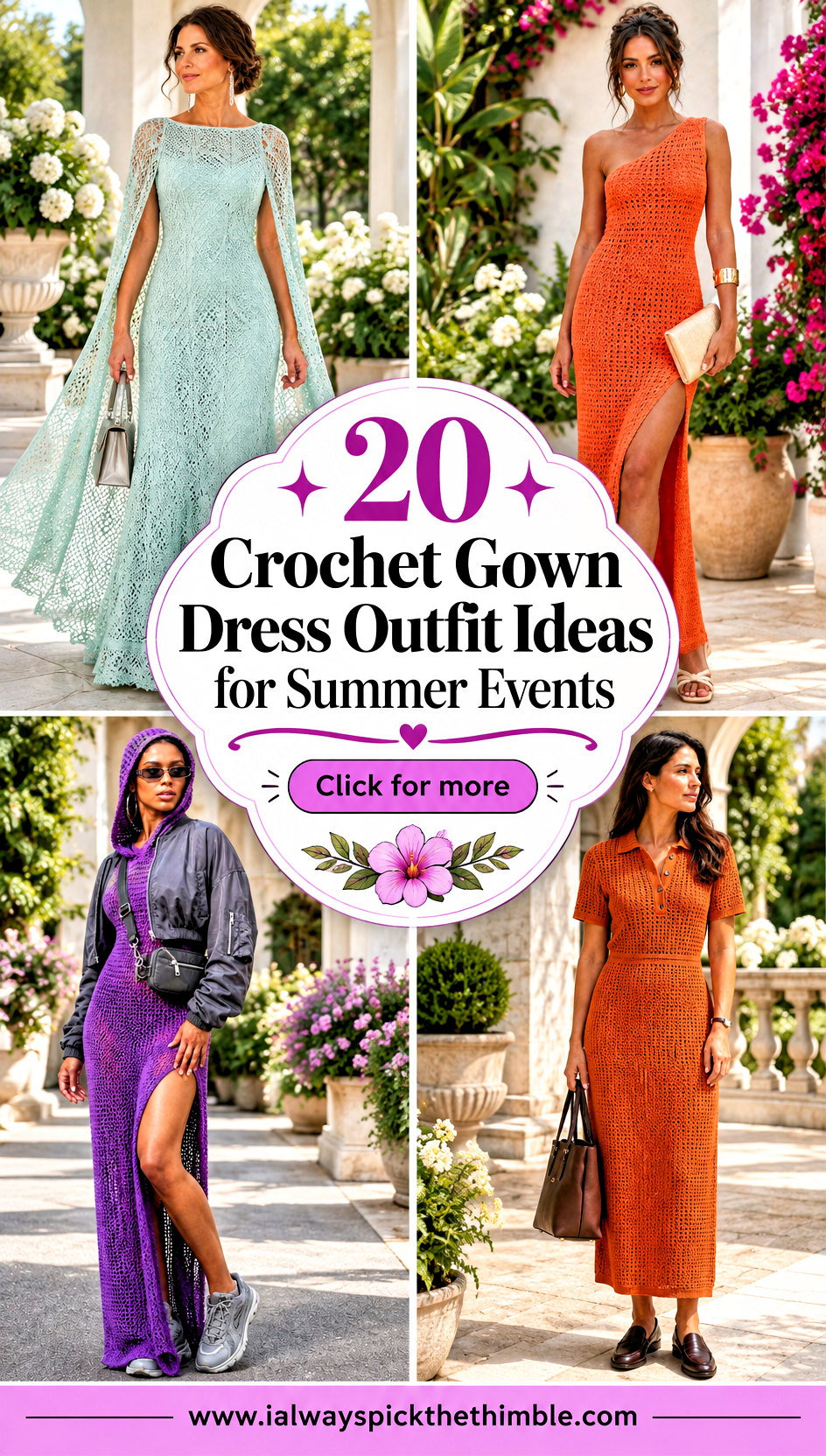 20 Crochet Gown Dress Outfit Ideas for Summer Events - 20 Crochet Gown Dress Outfit Ideas for Summer Events