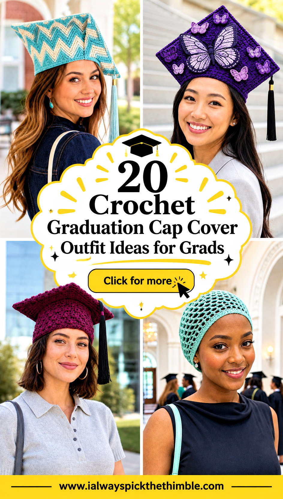 20 Crochet Graduation Cap Cover Outfit Ideas for Grads - 20 Crochet Graduation Cap Cover Outfit Ideas for Grads