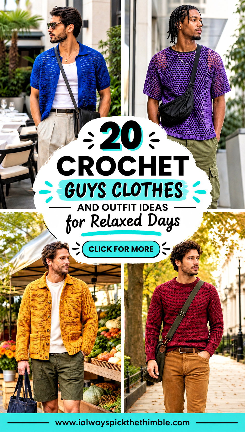 20 Crochet Guys Clothes and Outfit Ideas for Relaxed Days - 20 Crochet Guys Clothes and Outfit Ideas for Relaxed Days