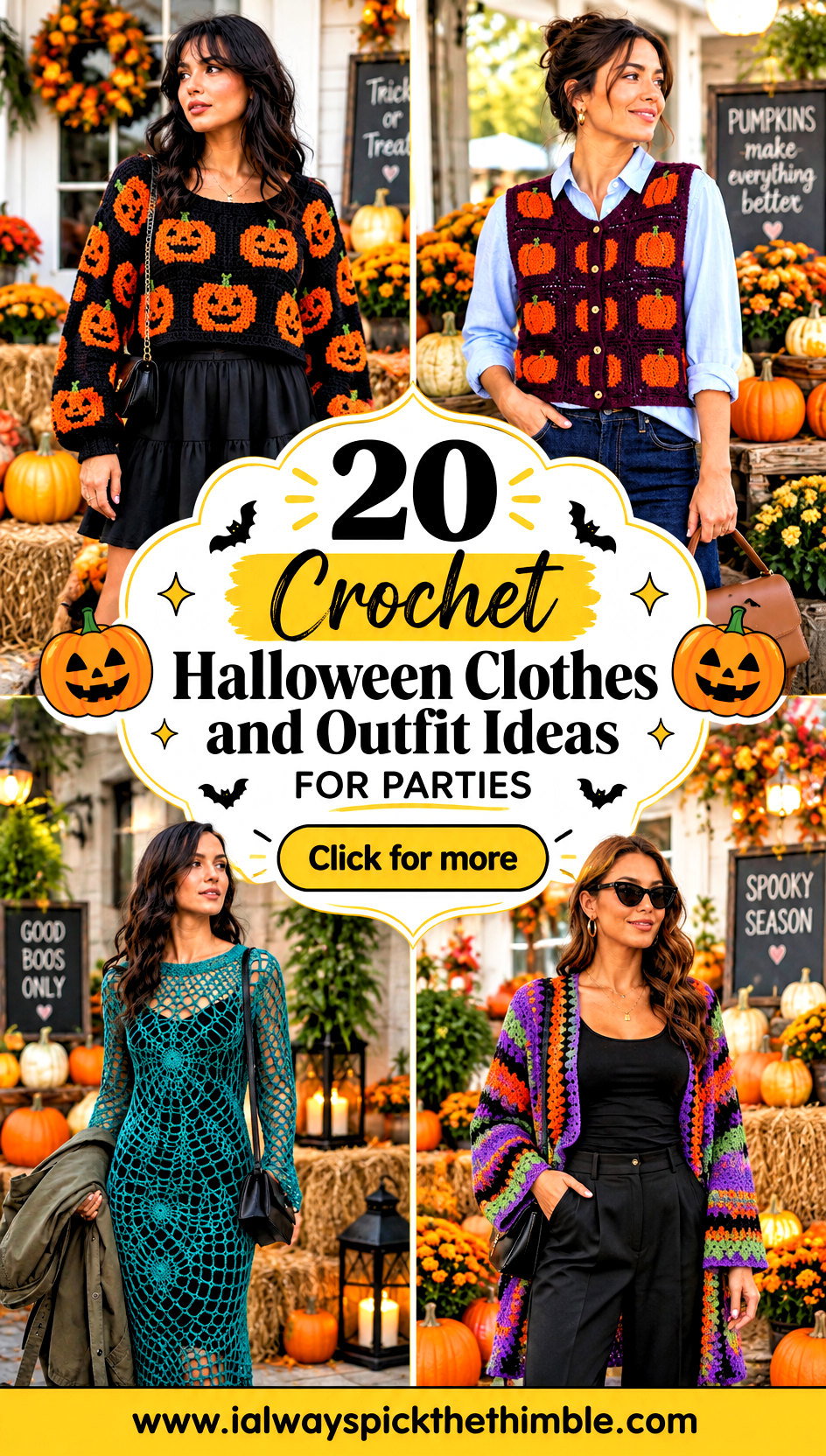 20 Crochet Halloween Clothes and Outfit Ideas for Parties - 20 Crochet Halloween Clothes and Outfit Ideas for Parties