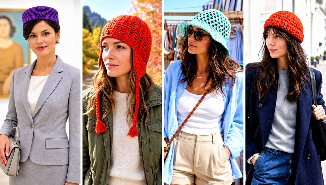 20 Crochet Hat for Beginners Outfit Ideas With Easy Layers