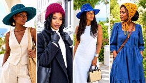 20 Crochet Hats for Black Women Outfit Ideas for City Days