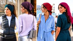 20 Crochet Head Wrap Outfit Ideas for Relaxed Fall Style