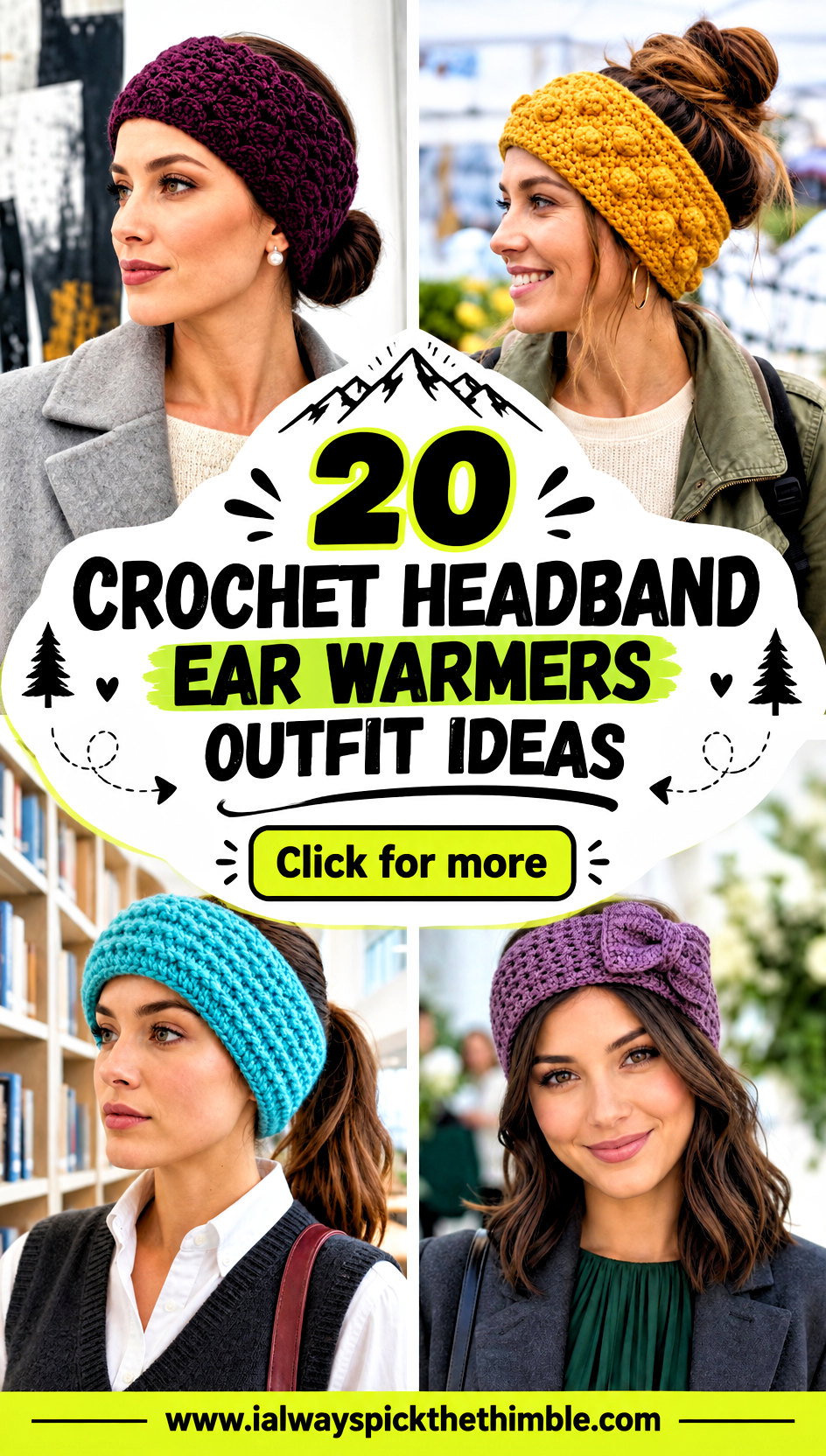 20 Crochet Headband Ear Warmers Outfit Ideas for Trail Days - 20 Crochet Headband Ear Warmers Outfit Ideas for Trail Days