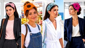 20 Crochet Headband With Flower Outfit Ideas for Spring