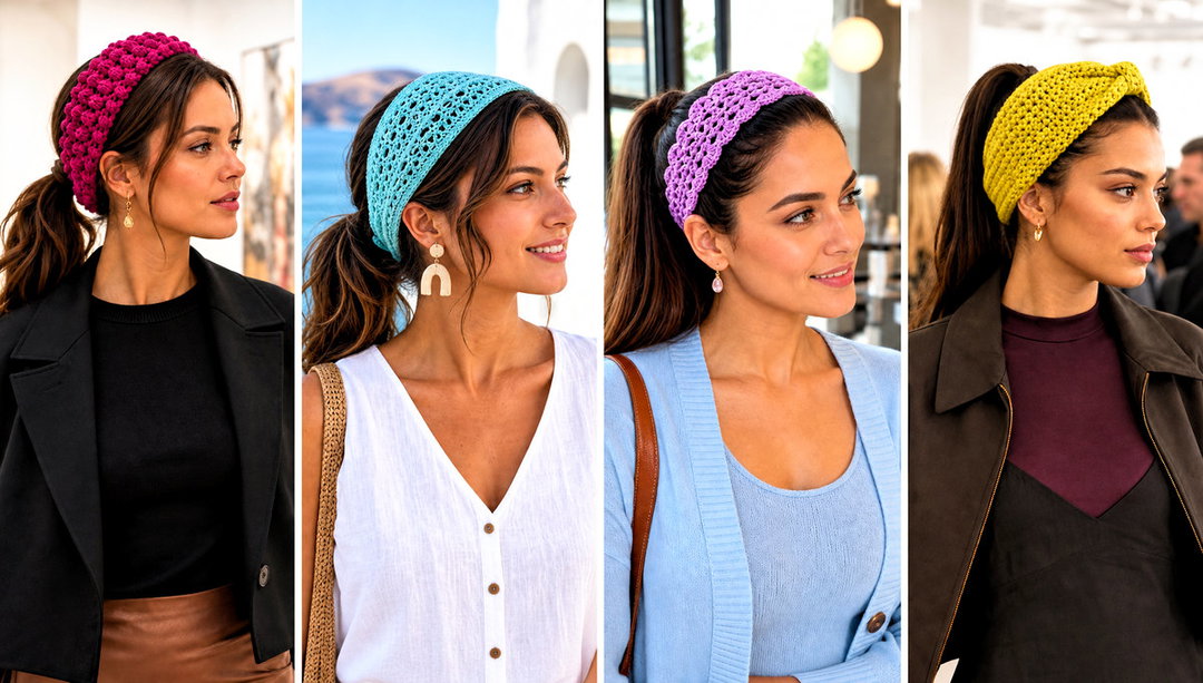 20 Crochet Headband With Ponytail Hole Outfit Ideas in Fall