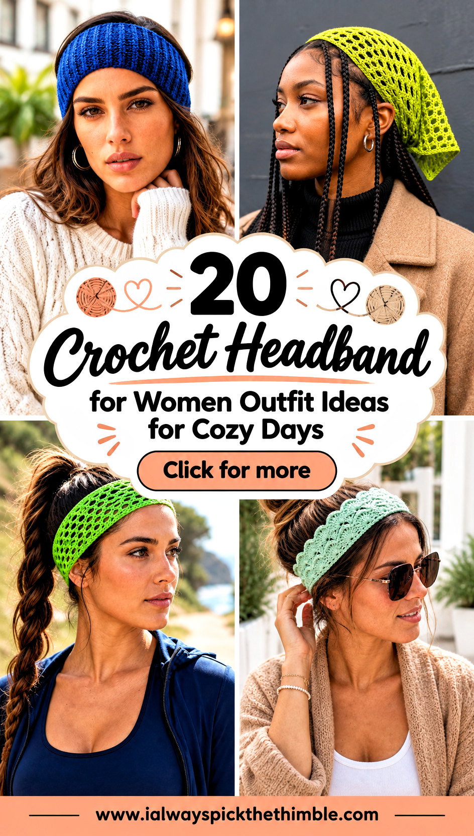 20 Crochet Headband for Women Outfit Ideas for Cozy Days - 20 Crochet Headband for Women Outfit Ideas for Cozy Days