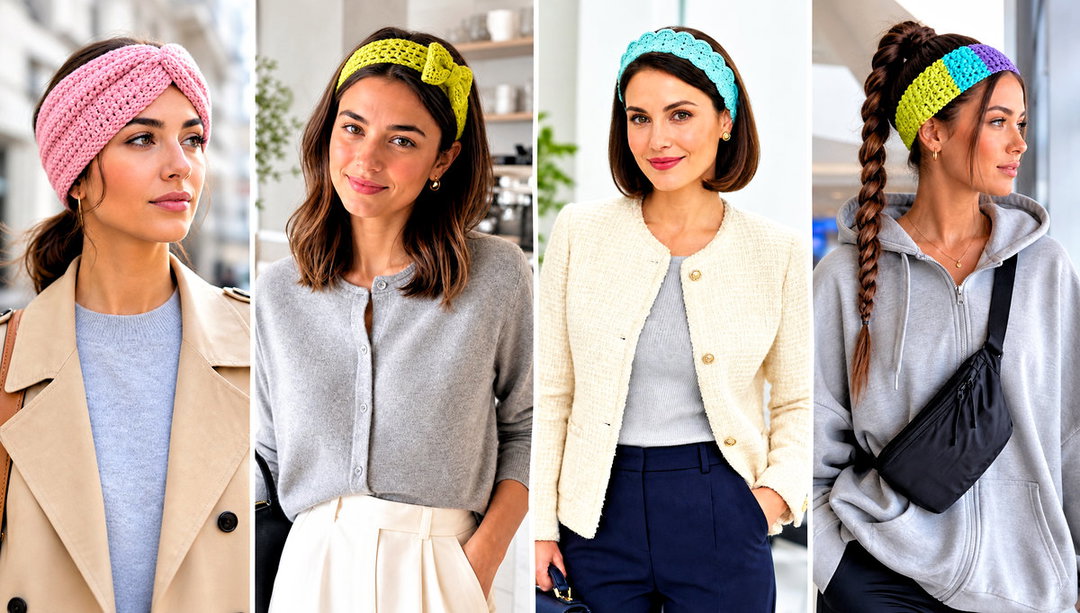 20 Crochet Headbands With Elastic Outfit Ideas for Busy Days