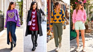 20 Crochet Heart Jumper Outfit Ideas for Playful Layers