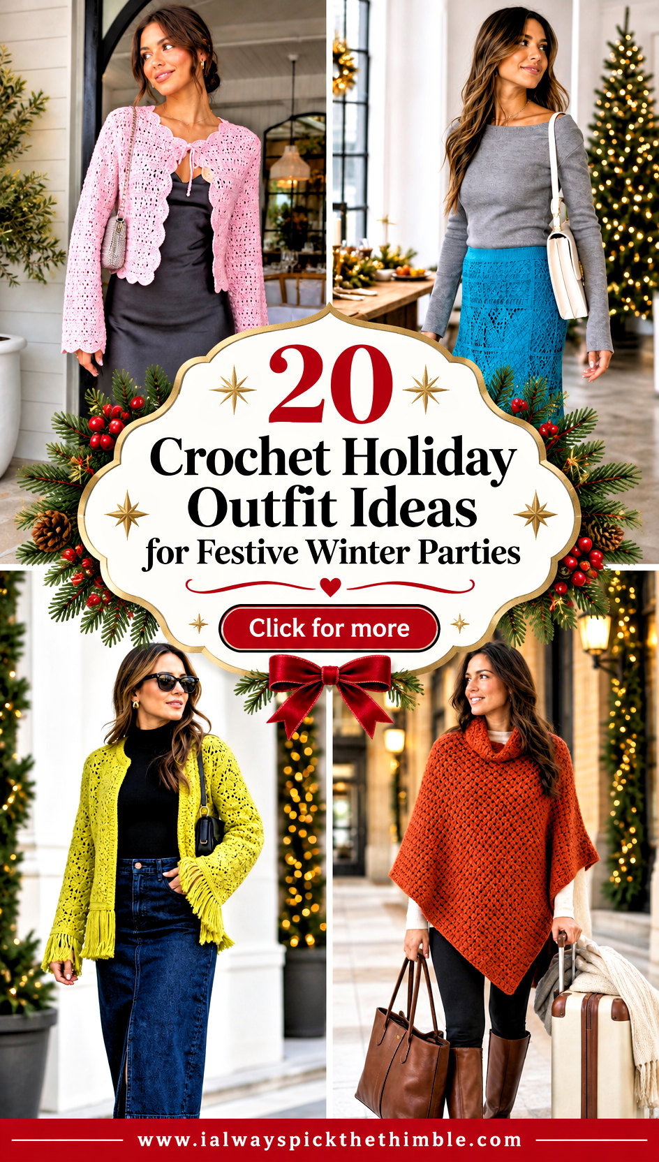 20 Crochet Holiday Outfit Ideas for Festive Winter Parties - 20 Crochet Holiday Outfit Ideas for Festive Winter Parties