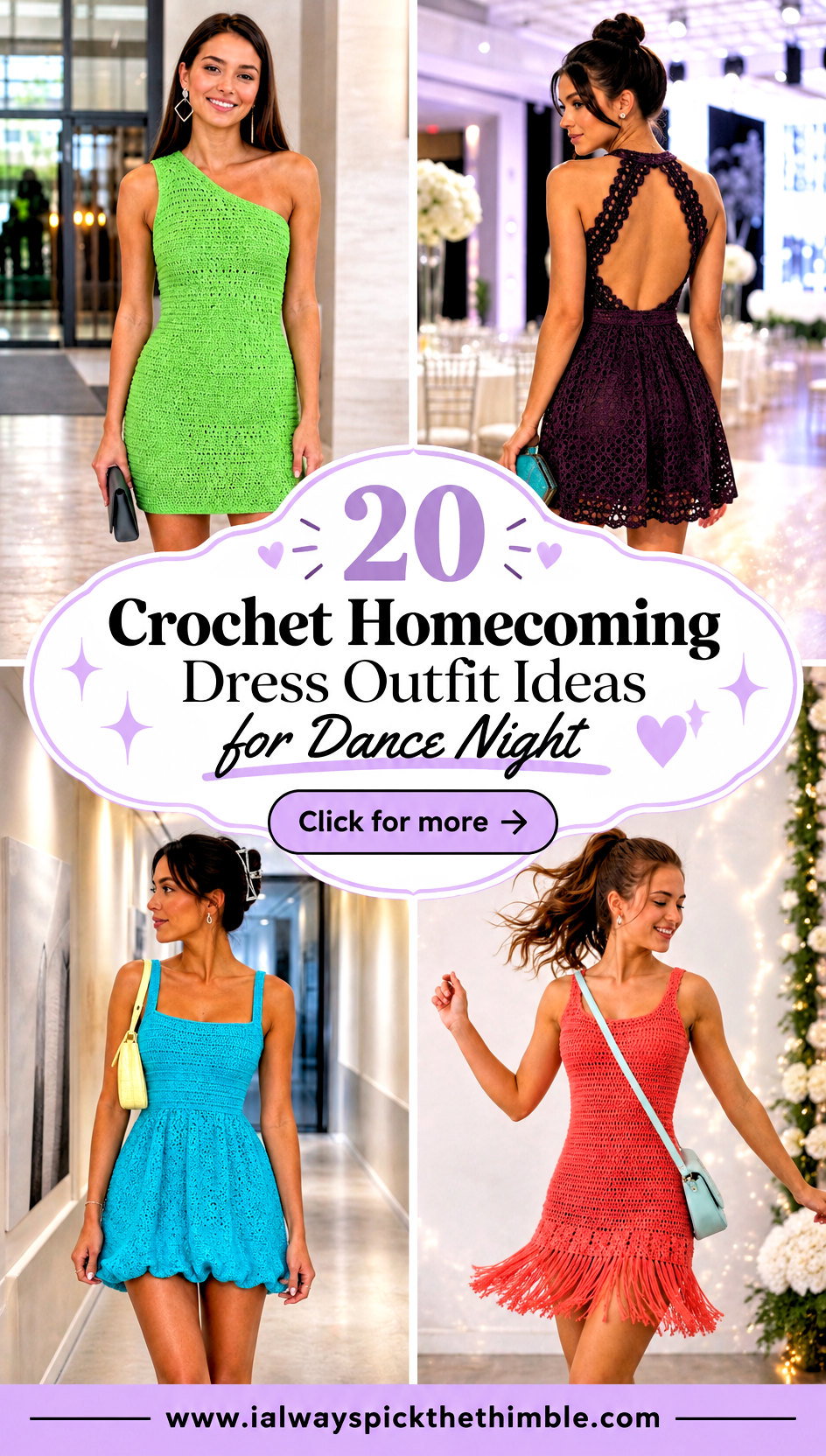 20 Crochet Homecoming Dress Outfit Ideas for Dance Night - 20 Crochet Homecoming Dress Outfit Ideas for Dance Night