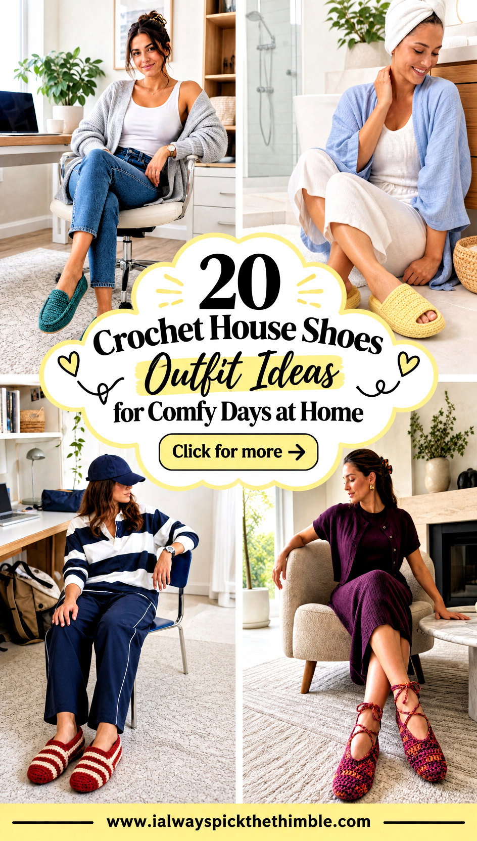 20 Crochet House Shoes Outfit Ideas for Comfy Days at Home - 20 Crochet House Shoes Outfit Ideas for Comfy Days at Home