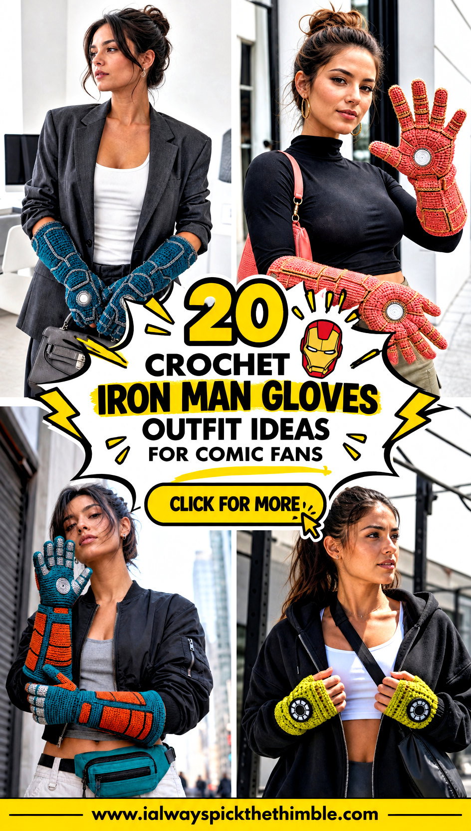 20 Crochet Iron Man Gloves Outfit Ideas for Comic Fans - 20 Crochet Iron Man Gloves Outfit Ideas for Comic Fans