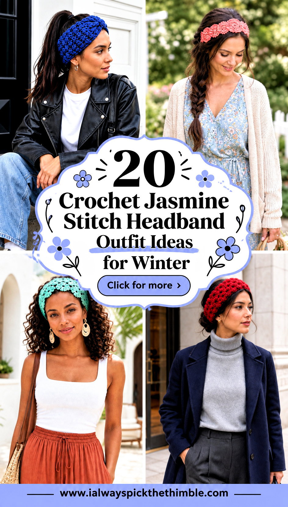 20 Crochet Jasmine Stitch Headband Outfit Ideas for Winter - 20 Crochet Jasmine Stitch Headband Outfit Ideas for Winter