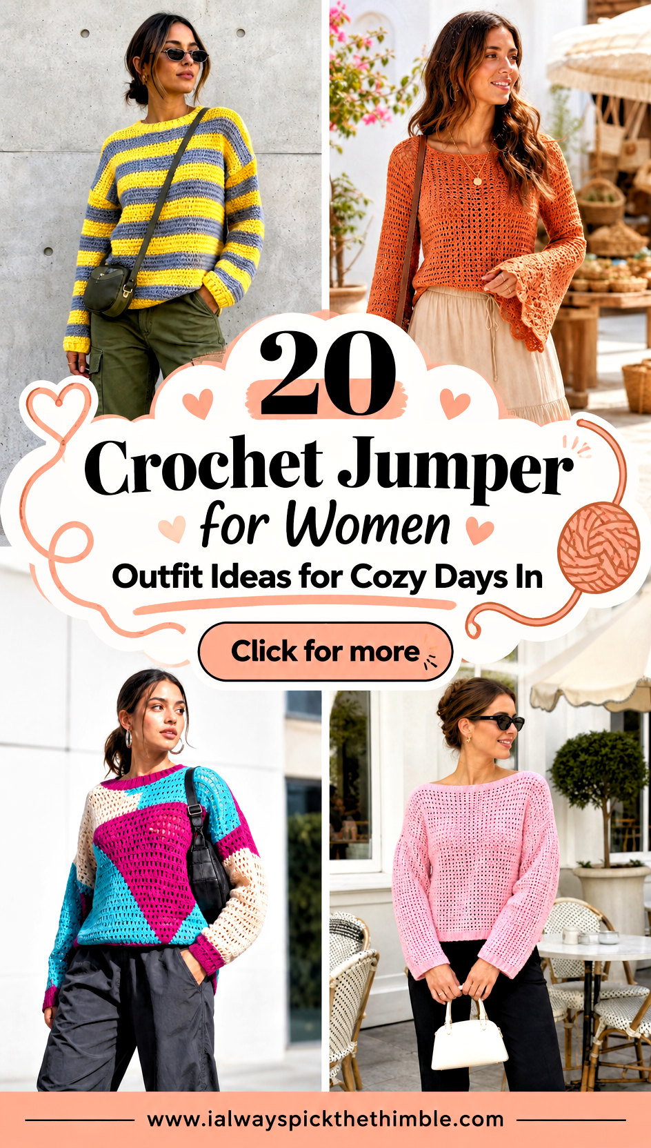 20 Crochet Jumper for Women Outfit Ideas for Cozy Days In - 20 Crochet Jumper for Women Outfit Ideas for Cozy Days In