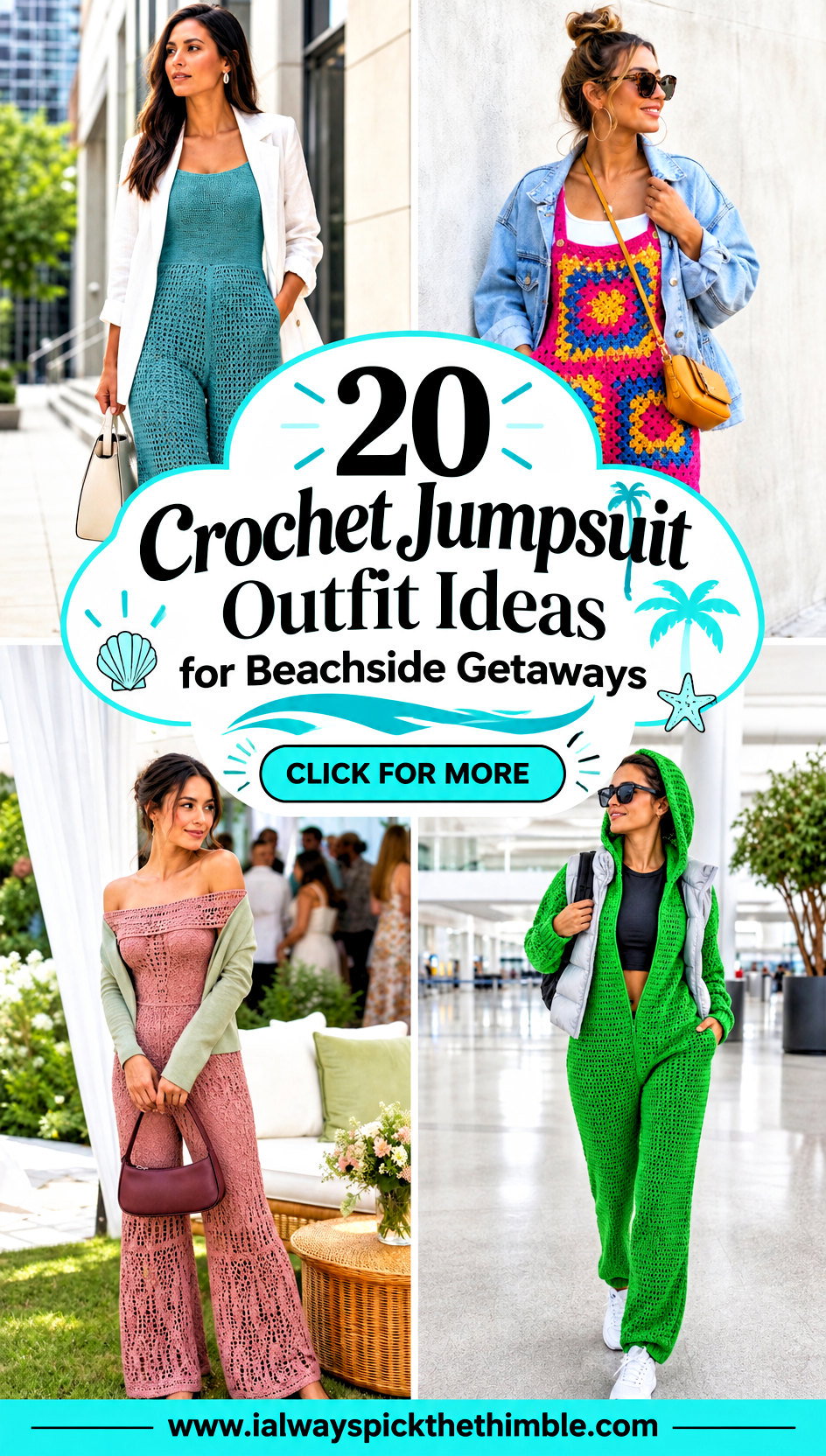20 Crochet Jumpsuit Outfit Ideas for Beachside Getaways - 20 Crochet Jumpsuit Outfit Ideas for Beachside Getaways
