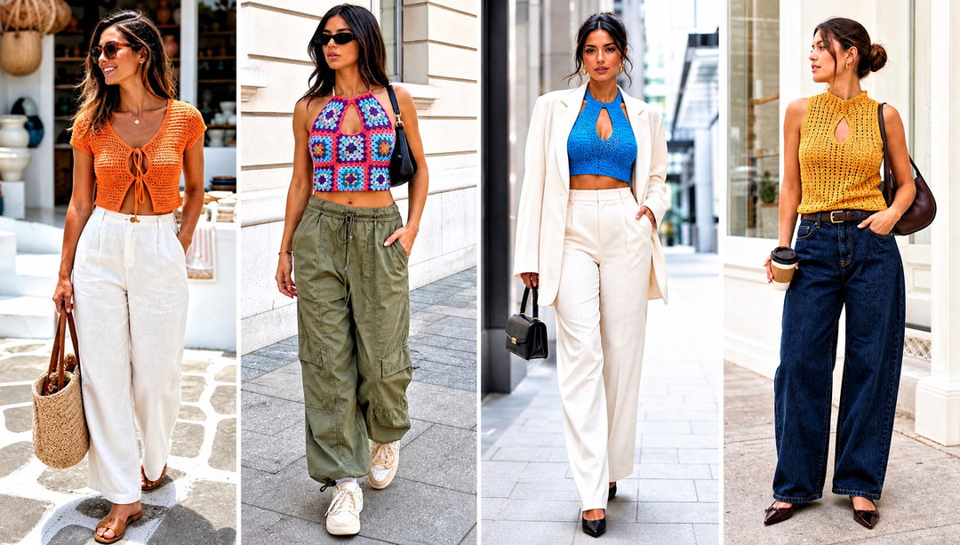 20 Crochet Keyhole Top Outfit Ideas for Summer Evenings