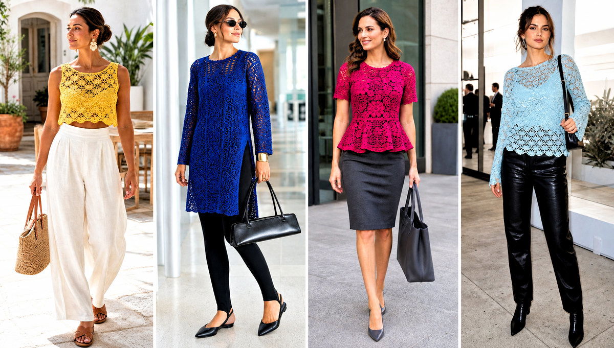 20 Crochet Lace Clothes and Outfit Ideas for Romantic Style