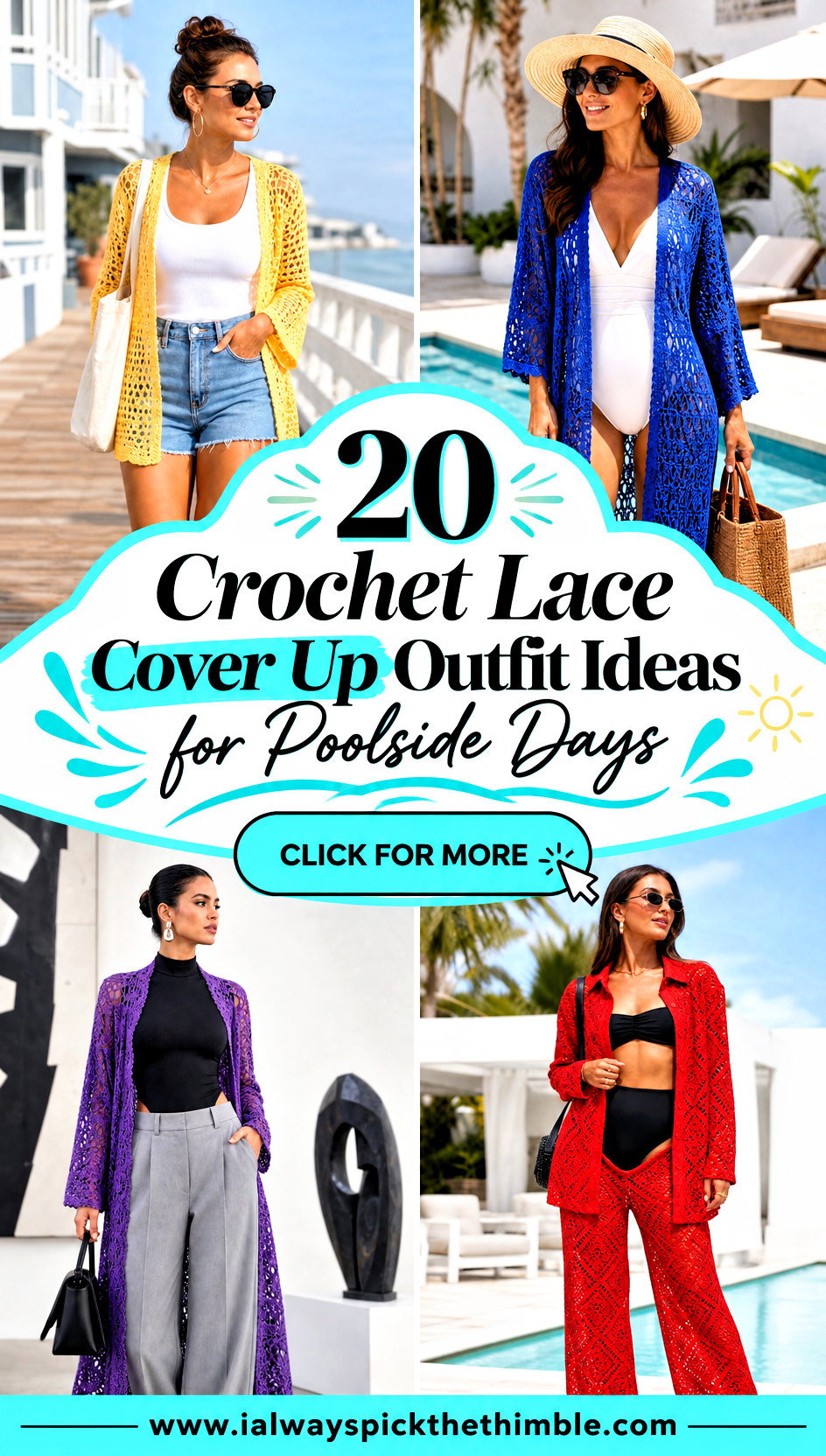 20 Crochet Lace Cover Up Outfit Ideas for Poolside Days - 20 Crochet Lace Cover Up Outfit Ideas for Poolside Days