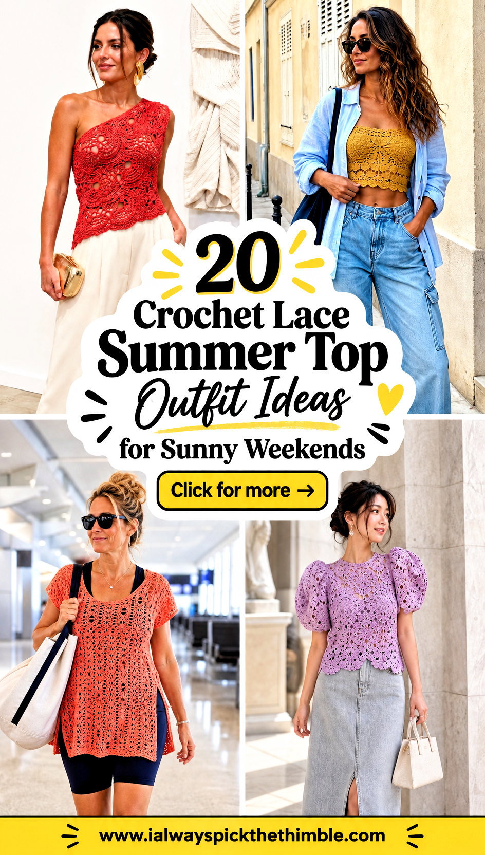 20 Crochet Lace Summer Top Outfit Ideas for Sunny Weekends - 20 Crochet Lace Summer Top Outfit Ideas for Sunny Weekends