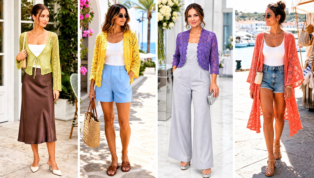 20 Crochet Lacy Cardigan Outfit Ideas for Everyday Wear