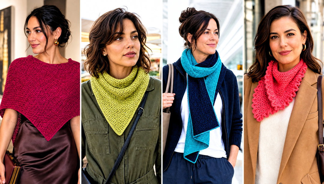 20 Crochet Lemon Peel Stitch Scarf Outfit Ideas for Fall